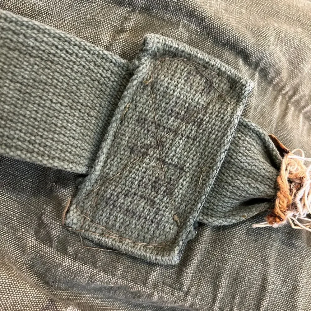 Vintage US Military Canvas Duffel Sea Bag Olive Drab Army Green USGI Gear